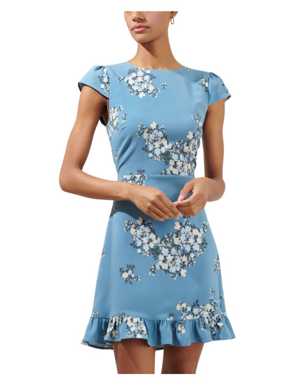 Sugarlips Moxie Floral Ruffle Mini Dress